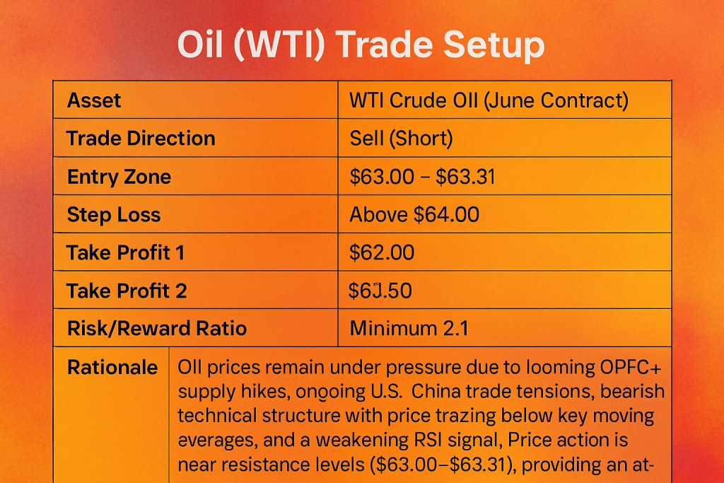 Oil Trade Setup – April 28