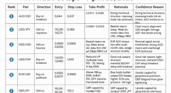 Forex Trade Setups – April 29th