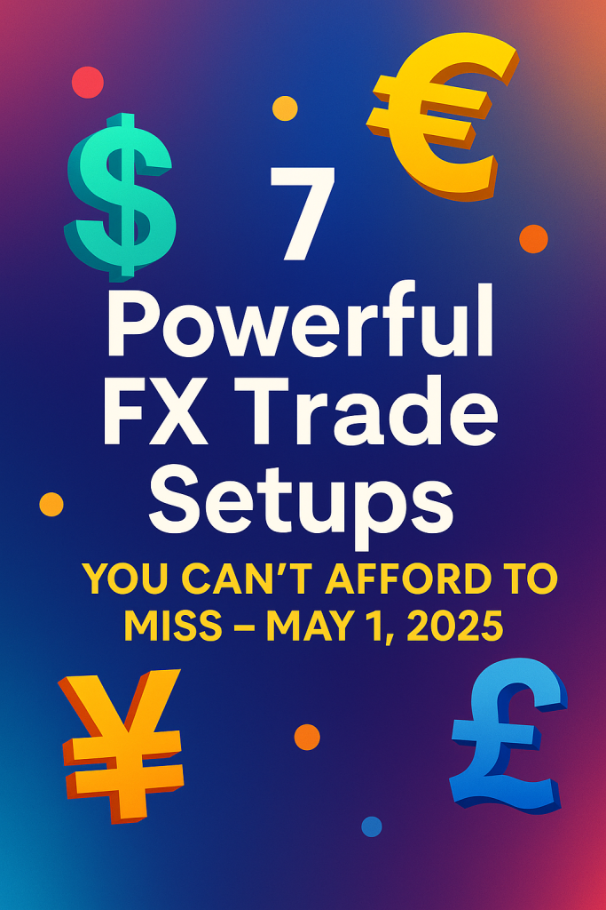 3 Powerful Forex Trade Setups – May 1, 2025