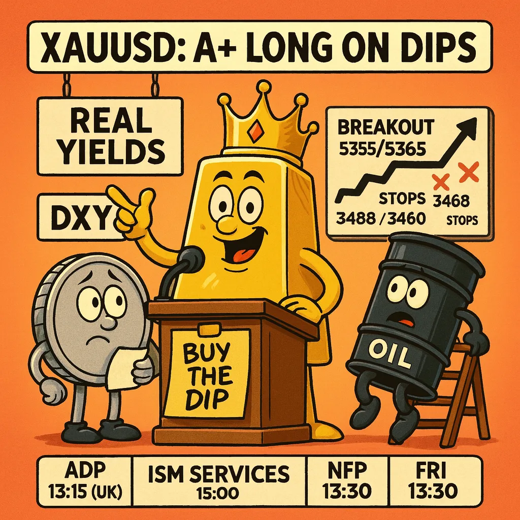 Gold Trade Setup – 4/9/2025 Gold Trade Setup